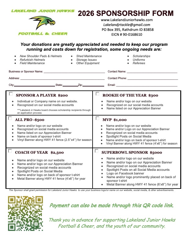 2026 sponsorhip form image